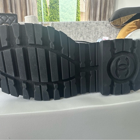 CHANEL
2023 Interlocking CC Logo Combat Boots - Picture 9 of 16